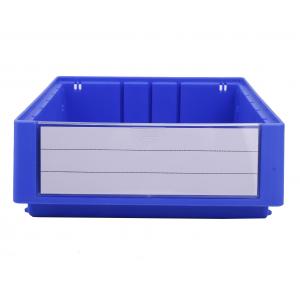 China Solid Box Style Plastic Shelf Bin for Eco-friendly Warehouse Storage Management supplier