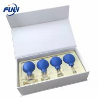 China 4 Pcs 15/25/35/55mm Different Sizes Suction Cup Kit Cupping Set Vacuum Cupping Cups Facial Cupping on sale