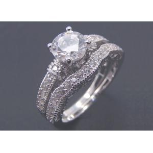 2 Carat Diamond Engagement Wedding Rings Round shape OEM ODM