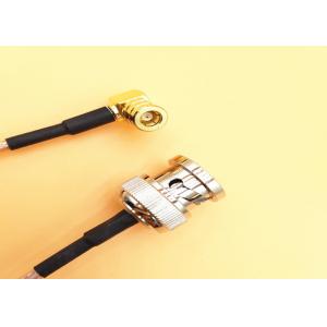 China gold plated BNC male to SMB right angle female micro coaxial rf cable rg316 supplier