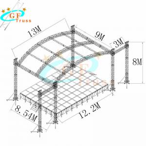 520*760mm Aluminum Arch Truss For Concerts Events