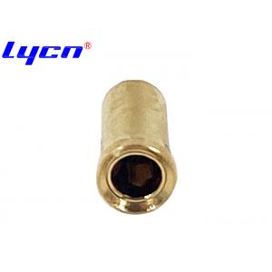 Screw Machine Terminal Gold Plated Connector Pins Copper 3.0mm Receptacles