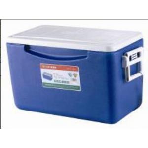 China White Top And Blue Ice Cooler Box Durable , Strong Load Bearing Capacity Plastic Cooler Box wholesale