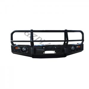 China Steel Truck 4x4 Car Bumper Guard With Light For Land Cruiser Fj80 supplier