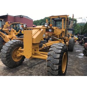 6 Cylinders Used Motor Graders Caterpillar 140H With Ripper