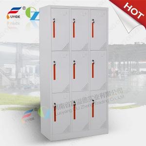 Fashionable 6 door storage steel locker/staff metal locker,CNC laser cutting machine make