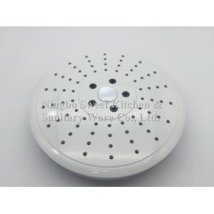 ABS plastic material round shape chrome plating shower head overhead shower top shower rain shower set
