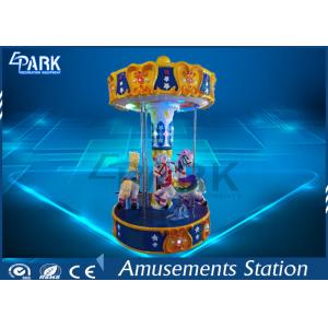 China Playground Equipment Kiddy Ride Machine / Merry Go Round Carousel Small 3 Players wholesale