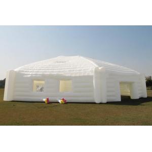 China Outdoor huge white hexagon inflatable yurt for sport and party event supplier
