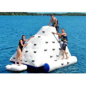 China Giant Iceberg Floating Climbing Wall , Water Park Inflatable Climbing Iceberg Mountain supplier