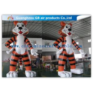 China 4.5m Standing Tiger Inflatable Cartoon Characters Inflatable Tiger Suit Blow Up supplier