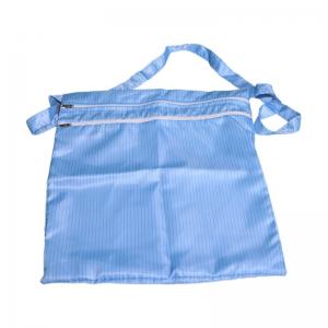 Three Layers Ziplock Blue Anti-static Lint Free Anti Static ESD Polyester Cleanroom Bag With Zipper