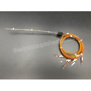 China Hot Runner System Type J Thermocouple Probe With Plastic Molded Transition supplier