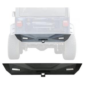 Wrangler TJ Rear Bumper for Jeep TJ Black Steel Recovery Bumper for TJ Wrangler 97-06