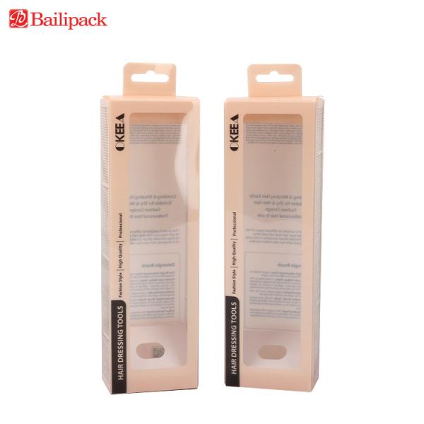 Custom Printed logo Hanging Packaging PVC PET Transparent Plastic Box