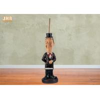 China Polyresin Statues Decorative Resin Butler Sculpture Toilet Paper Holder Floor Decor on sale