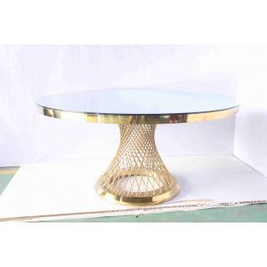 Glass Top Round Dining Table Set Hotel Furniture Customized Size