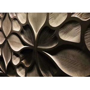 3D Flower Veins Natural Stone Wall Tile , Pearl Marble Tile Polished Surface