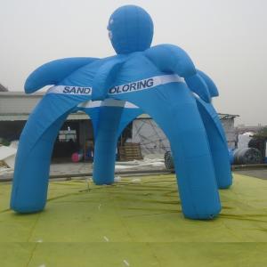 China Forma inflável da aranha da barraca da abóbada azul para Exhibiton/propaganda supplier