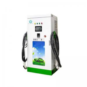 Car GB/T Level 3 EV Rapid Charger Station CCS 50KW 70KW With Advertisement Display