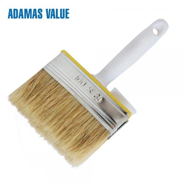 Plastic Handle Natural Bristle Paint Brush With Natural Pig Bristle