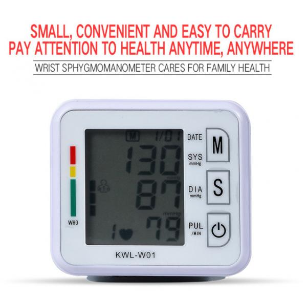 Digital Blood Pressure Monitor Upper Arm Tonometer Portable Automatic Blood