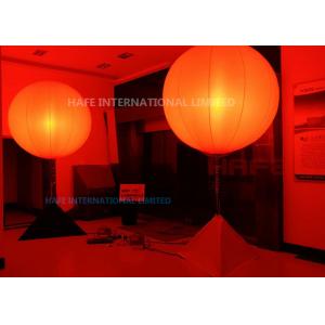 China DMX Colored Inflatable Lighting Decoration Glow Balloons In Red Pink Yellow Orange 16 Colors supplier