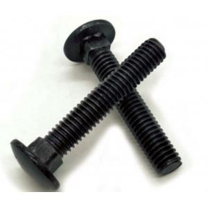 China Square Neck Round Head Bolt M3 - M72 With Plain / Black / Zinc Plated Surface supplier