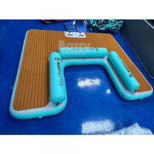 U Shape Lake Floating Platform Inflatable Swim Platform Customized Play Equipment Island