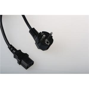 Fully Molded Ergonomic Design European Power Cord For Notebook Computers