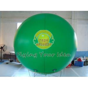 China Giant Green Color PVC Inflatable Advertising Balloon Filled Helium Gas for Political event supplier