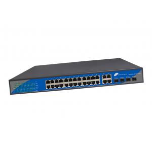 24 Port Gigabit SFP Fiber Switch , 10/100/1000M 19 Inch POE Switch