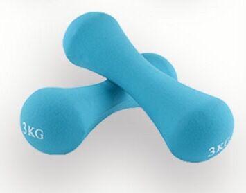 3 KGS Bone Shaped Yoga Dumbbell / Neoprene Rubber Bone Dumbbells Customized
