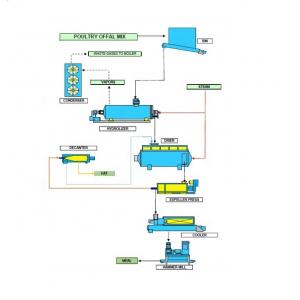 Compact Horse Rendering Plant Polutry Feed Production Field Installation