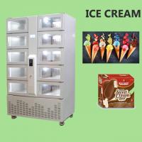 China Smart Card Cash Pay Frozen Ice Cream Gelato Vending Locker With Customized Doors on sale