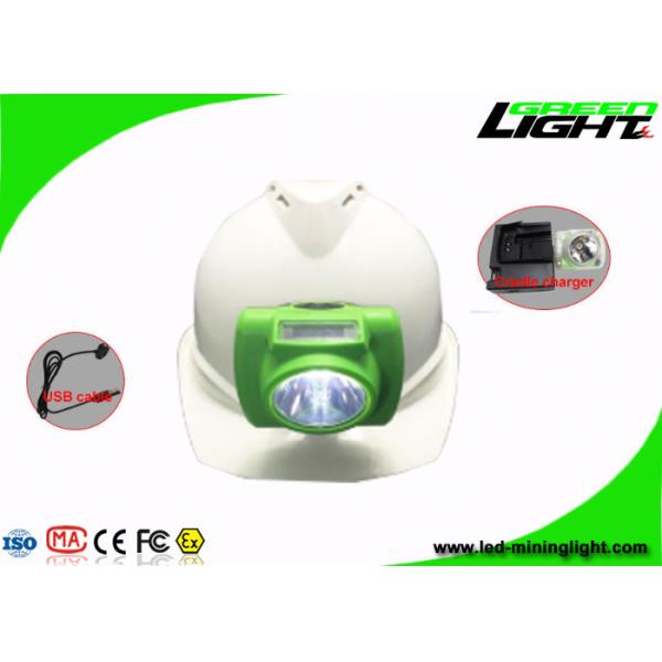 China 13000 Lux Cordless Led Cap Lamp, le casque GLC-6 antichoc allume 0.7W avec l'écran d'OLED supplier