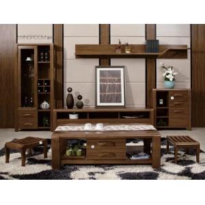 China Modern Design Living Room Furniture / Solid Wood Wall Units Coffee Table supplier