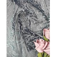 China Dot Tulle Embroidered Polyester Lace Fabric Lace Trim For Wedding Veil on sale
