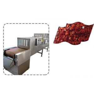 China Continuously Chili Peppers Microwave Vacuum Drying Machine Easy Operation supplier