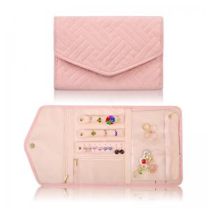 China Hanging Earring Jewelry Travel Case Organizer Bag Portable Roll Up 23x15x1.5cm supplier