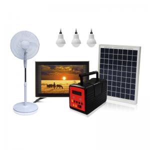 Radio and mp3 player 10W power solar home lighting system solar home camping kit