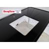 China Black Color Clear Epoxy Resin Countertops One Hole 1500*700 Mm Size wholesale