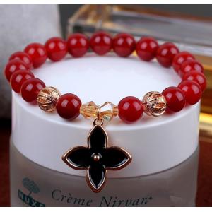 bracelets rouges d'agate de 8mm, bracelets de bout droit de pierre gemme de cornaline