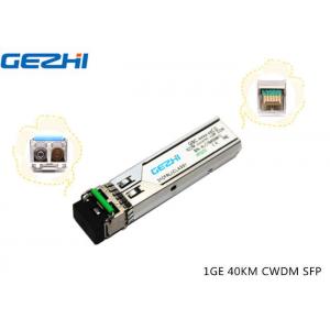 1GE CWDM SFP Modules 40KM 1270~1610nm DDM/DOM Hot pluggable SFP Footprint