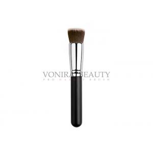 China Nature Fiber Private Label Makeup Brushes Flat Top Foundation Buffing Brush supplier