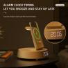 China 15W Fast Wireless Charger and Multi-Function Alarm Clock 6-in-1 for Mobile Phone wholesale