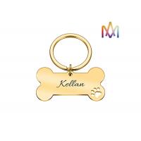 China Fadeless Keyring Bone Collar Personalized Pet Charms on sale