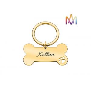 Fadeless Keyring Bone Collar Personalized Pet Charms