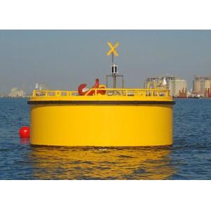 Marine Surface Buoyancy Steel Mooring Buoy With Quick Release Hook Shackle