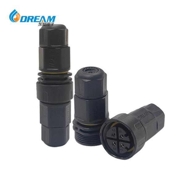 Conector de montaje de la serie M16 Conector eléctrico a prueba de agua de 4 pin de alta potencia